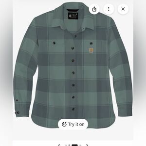 Carhartt Women’s Loose Fit Twill Shirt Jacket- Patina